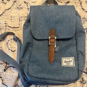 Herschel Supply Company Blue Sling Bag Backpack EUC